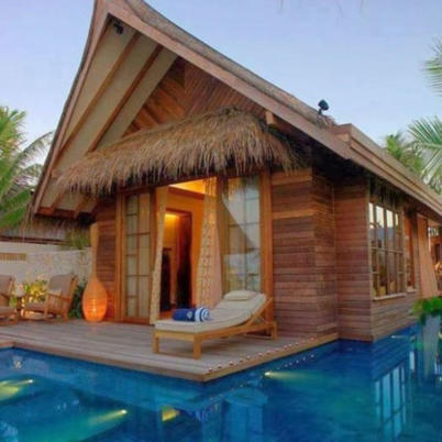nipa house tiny houses pool hut resort vacation philippines kubo dream private huts pools bamboo rest small maldives beach bahay