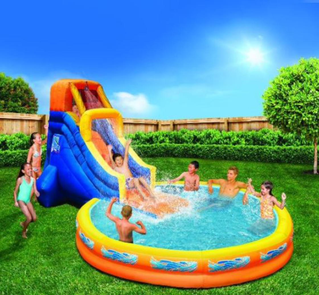 Play-sets near me, swing-sets, play-houses, kid's pools, water slides for sale